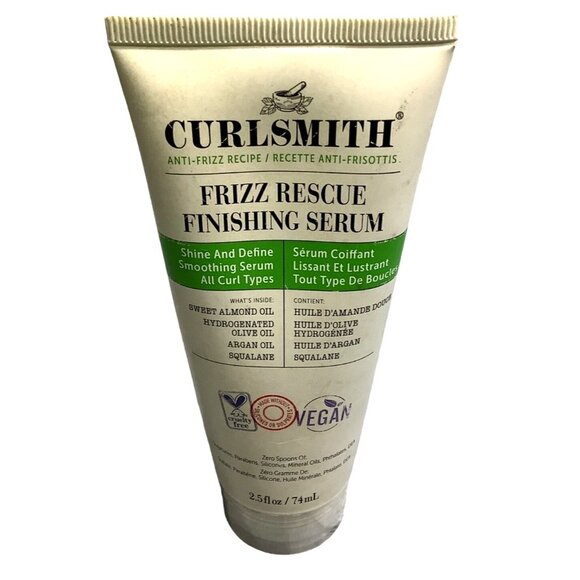 Curlsmith Frizz Rescue Finishing Serum 2.5 Fl Oz Shine & Define Smoothing Serum - Picture 8 of 10